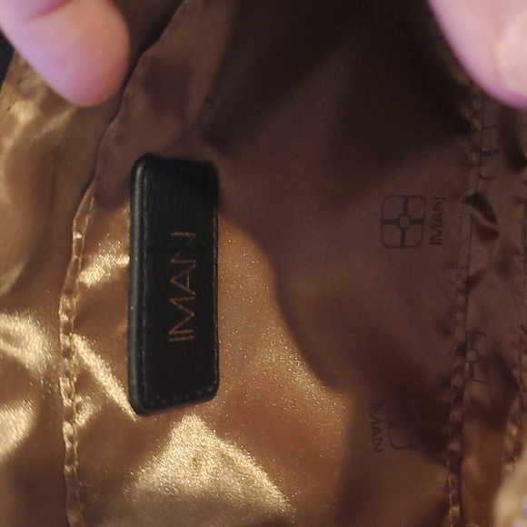 IMAN Crossbody. Black with Gold accents (#8) - Picture 4 of 7
